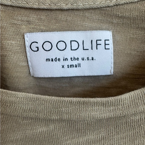 Goodlife Brand Women's Short Sleeve Brushed Brown/Olive‎ Tee XS - Picture 2 of 3